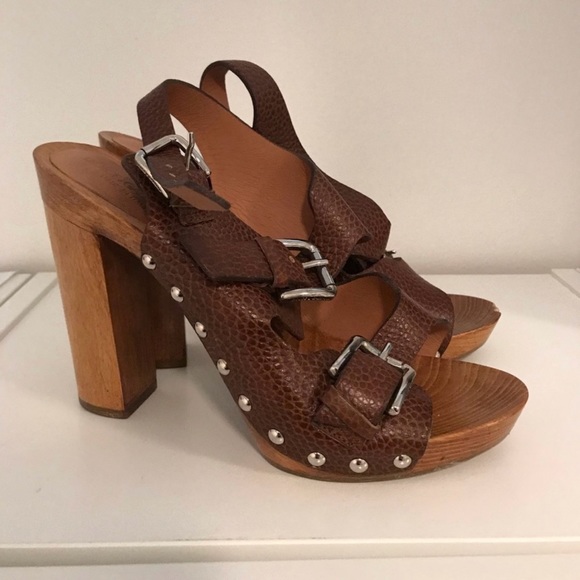 Dolce & Gabanna leather heel sandal - Picture 1 of 3